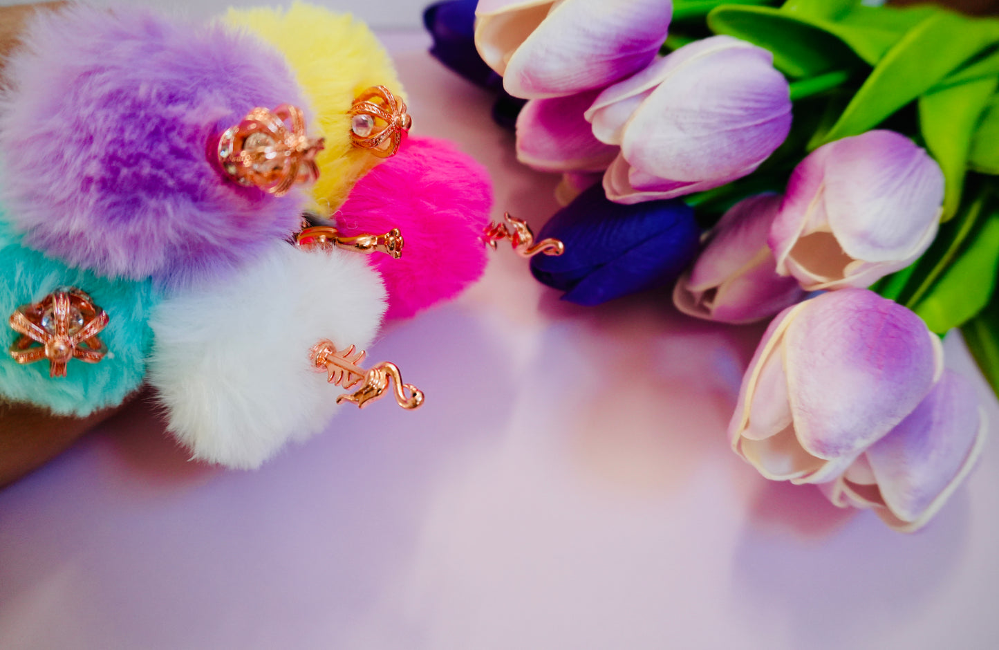 Bedazzled Pom Pom Pens