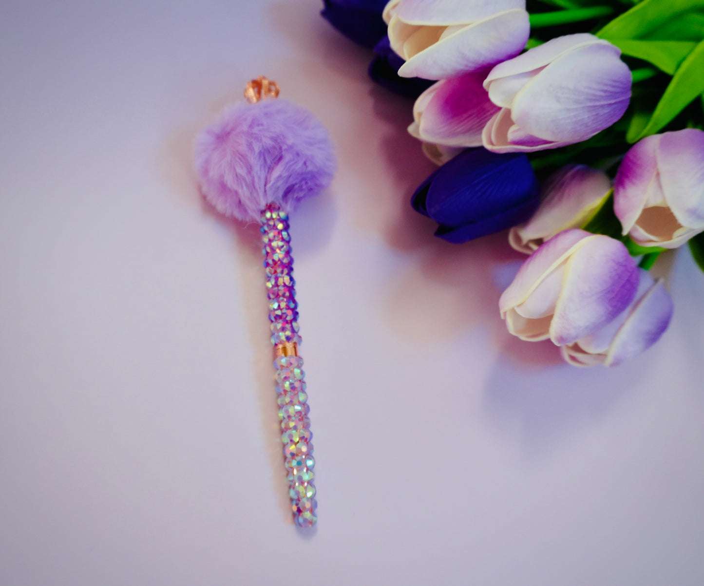 Bedazzled Pom Pom Pens