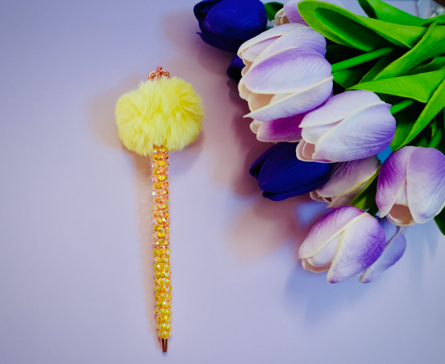 Bedazzled Pom Pom Pens